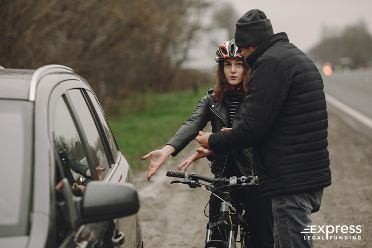 Example of Pedestrian Speaking With Driver