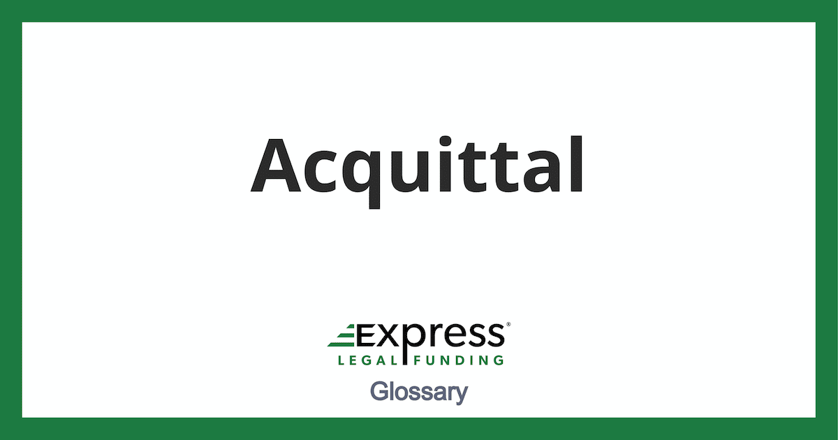 Acquittal definition glossary term