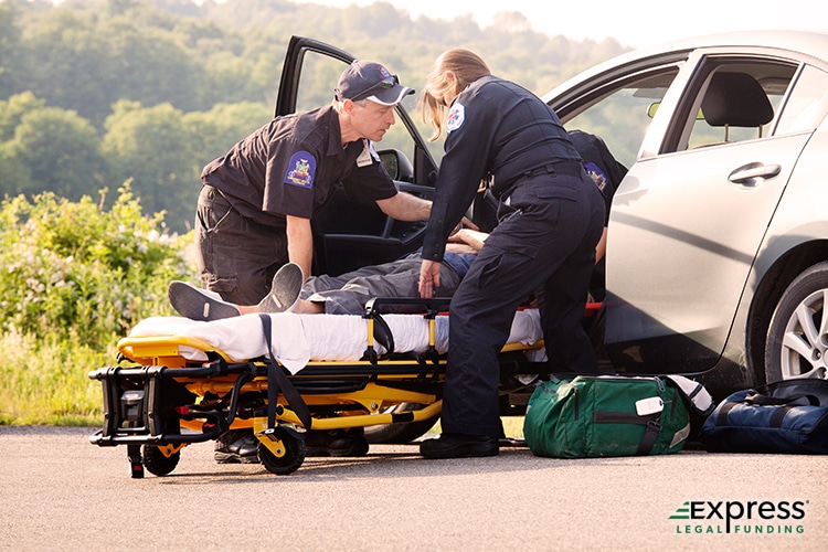 Injured Car Crash Victim