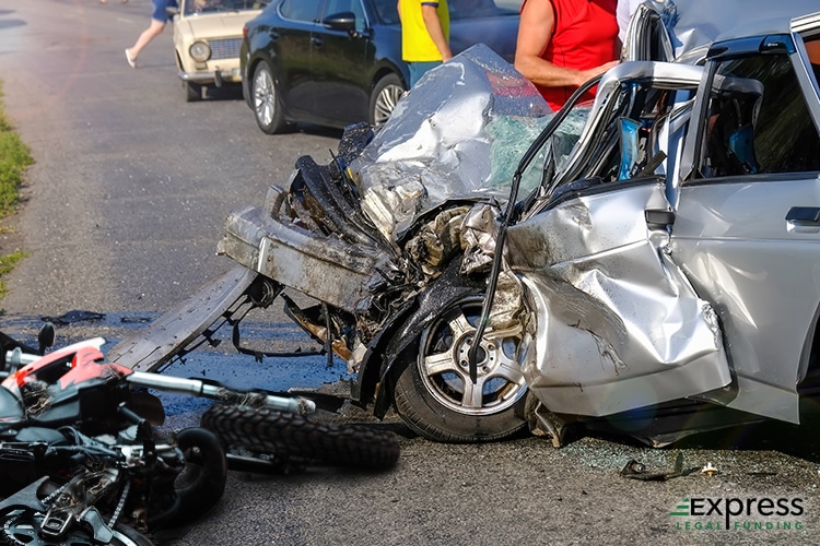 Head-On Collision Vehicle Damage