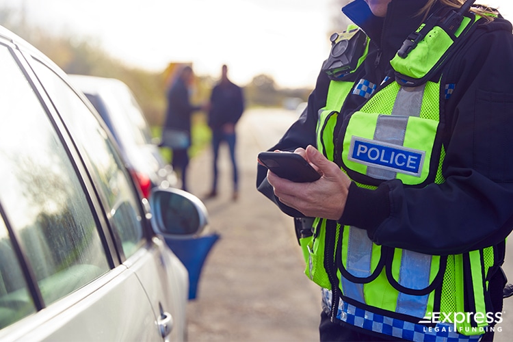 Police Officer Writing a Report