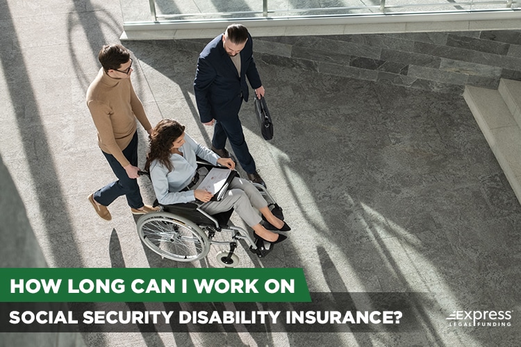 Woman Working on Social Security Disability Insurance