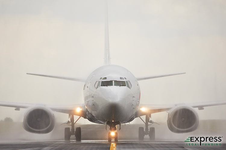 A Plane in Inclement Weather