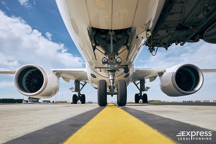 An Airplane Mechanical Components