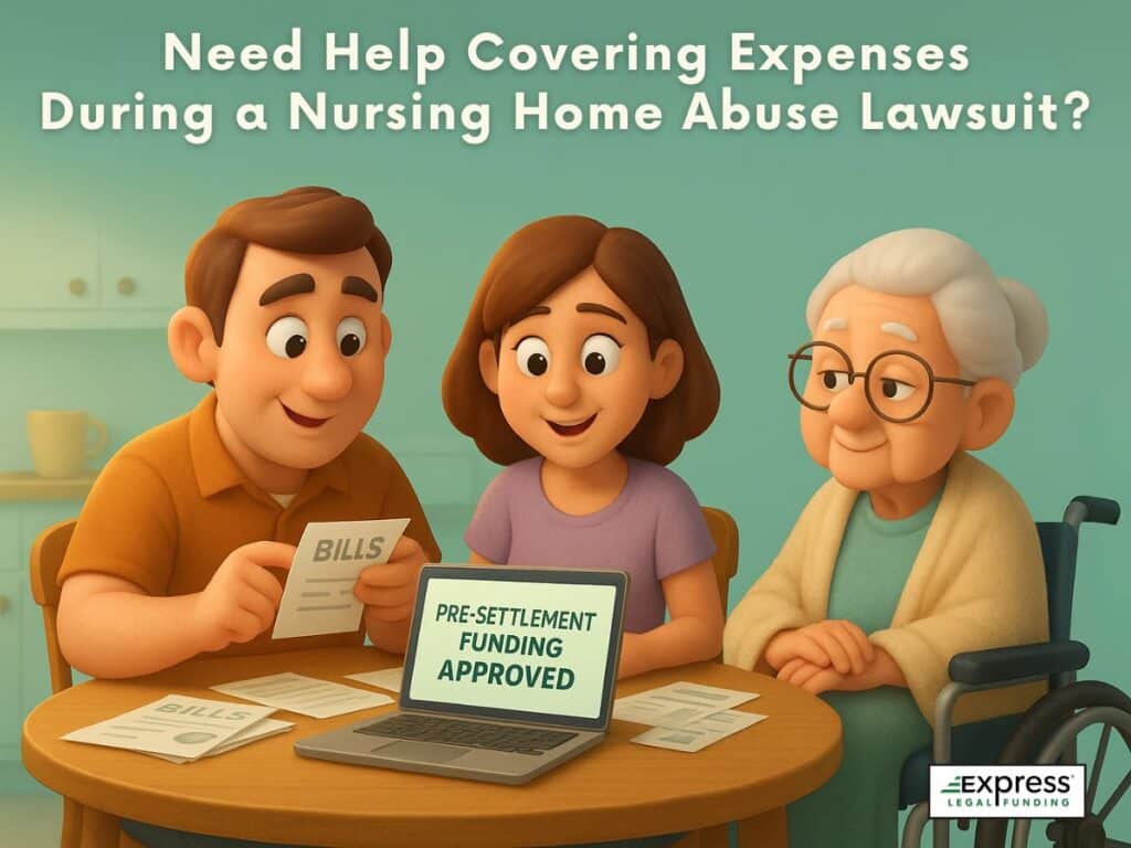 Family receiving pre-settlement funding help during a nursing home abuse lawsuit.
