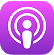 Apple Podcasts logo