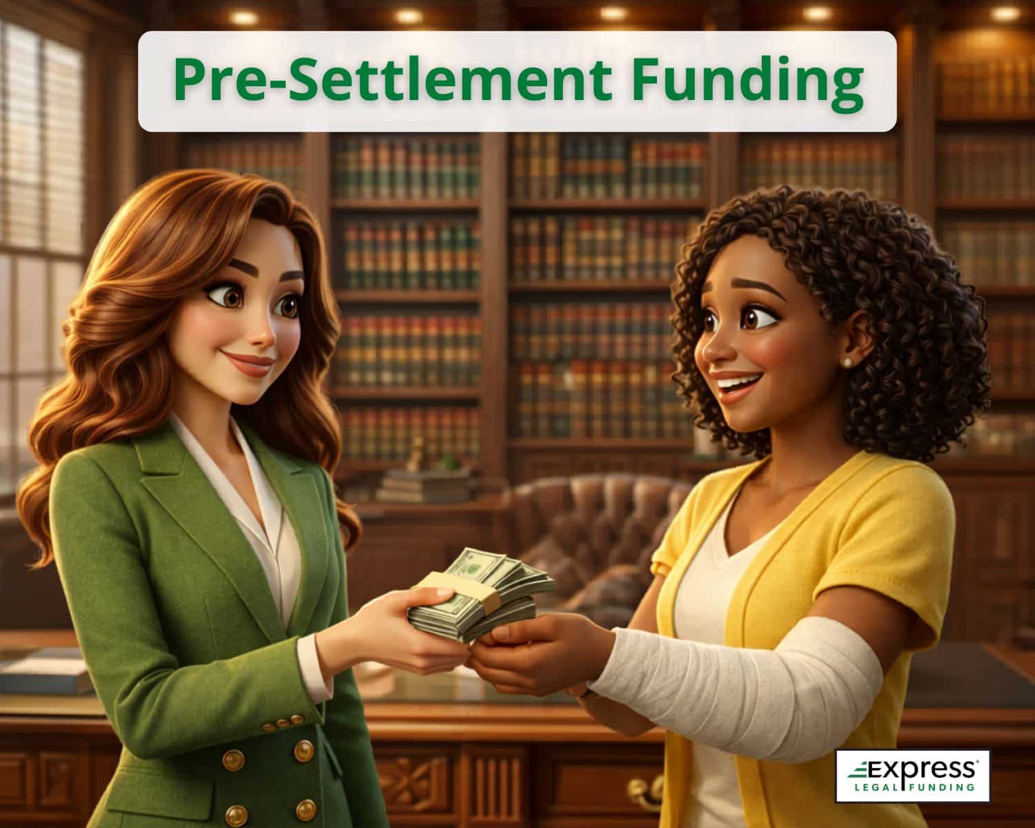 Injured plaintiff receiving pre-settlement funding as advance on their lawsuit.